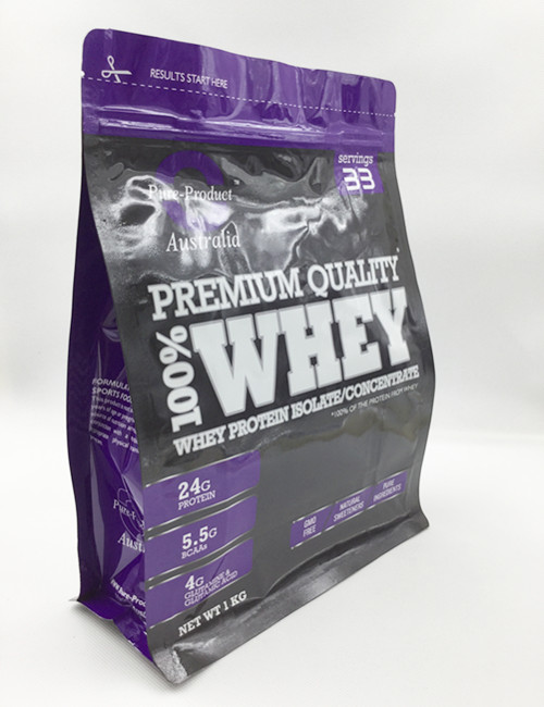 Custom Printed Stand up Whey Protein Powder Packaging Flat Bottom Nutrition Supplement  Storage Bags - China Nutrition Bags and Plastic Bag price