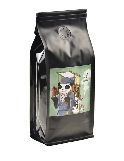 12oz Box Bottom Coffee Packaging Pouches With Degassing Valves