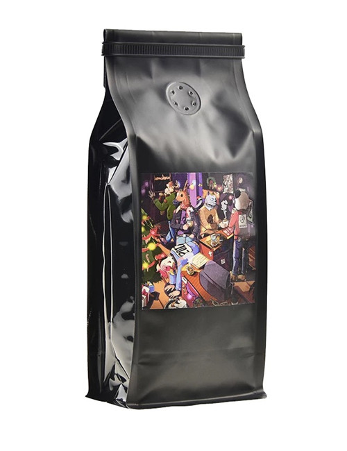 8oz Box Bottom Gusset Coffee Bags With Valves