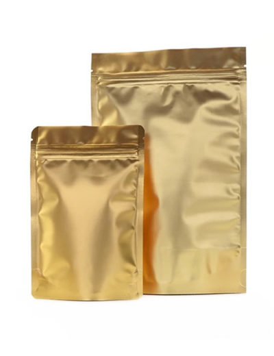 standing pouch gold